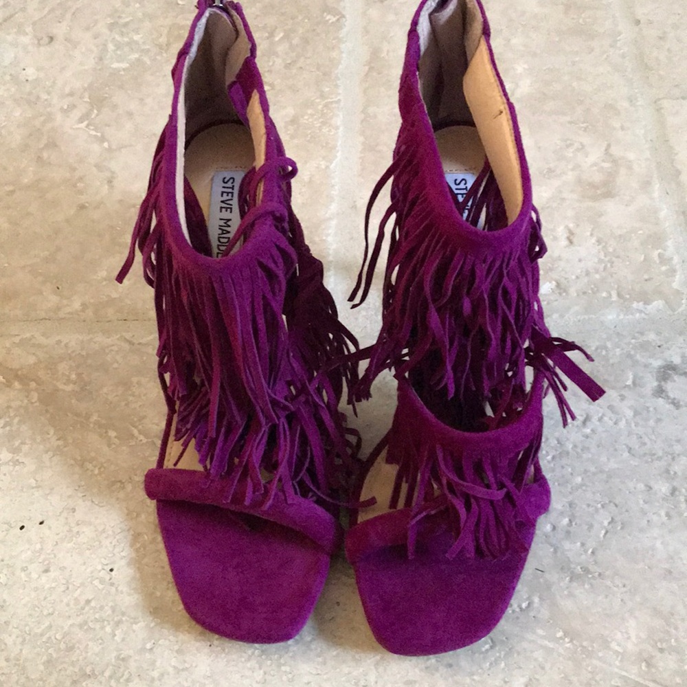 Steve Madden suede purple shoes